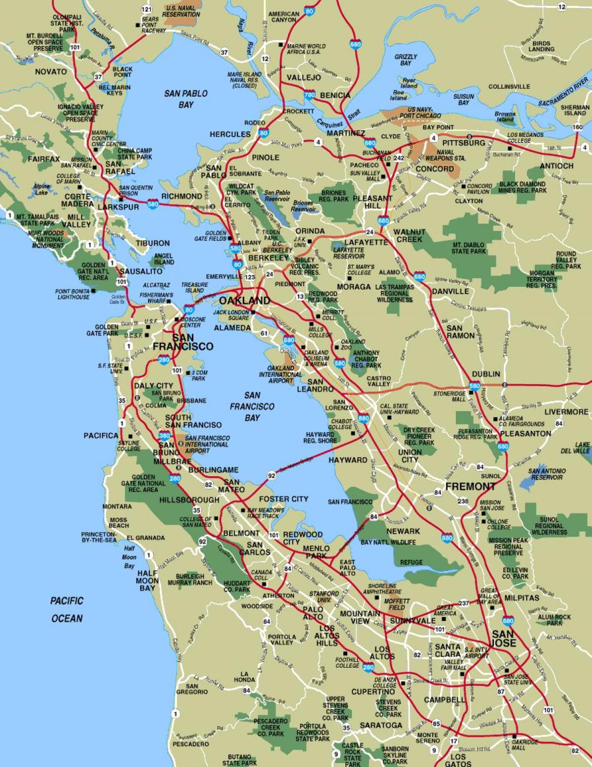 Kart San-Fransisko şəhərinin