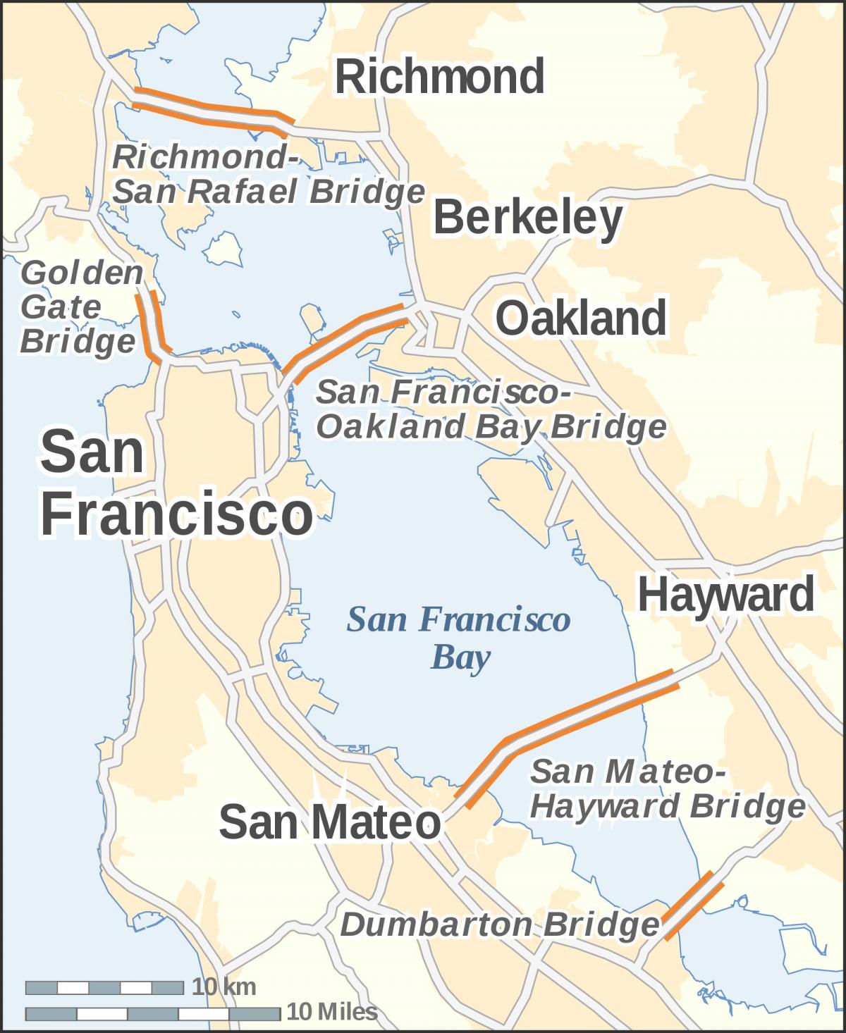 Kart San-Fransisko körpü