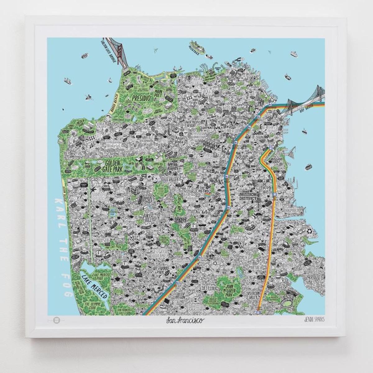 Kart San-Fransisko incəsənət