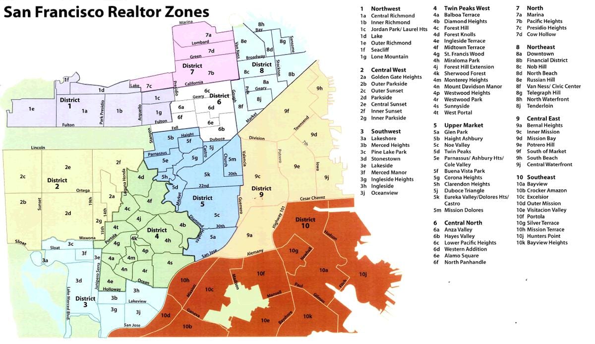 Kart San-Fransisko rayonu 