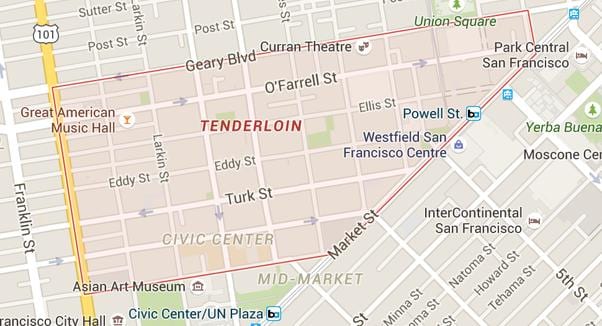 San-Fransisko xəritə