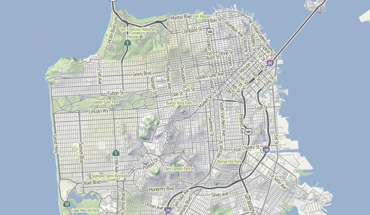 Kart San-Fransisko ərazi