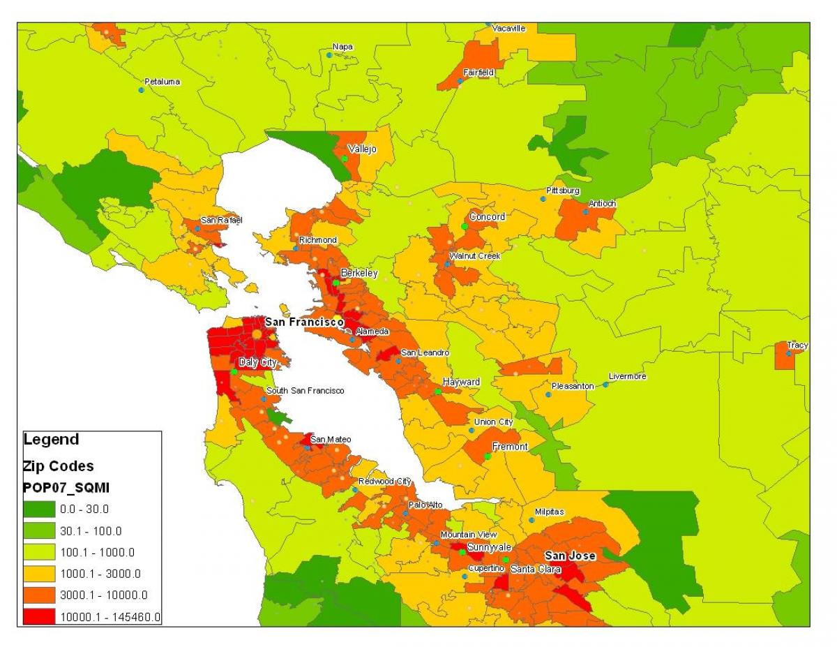 Kart əhalinin San-Fransiskoda 
