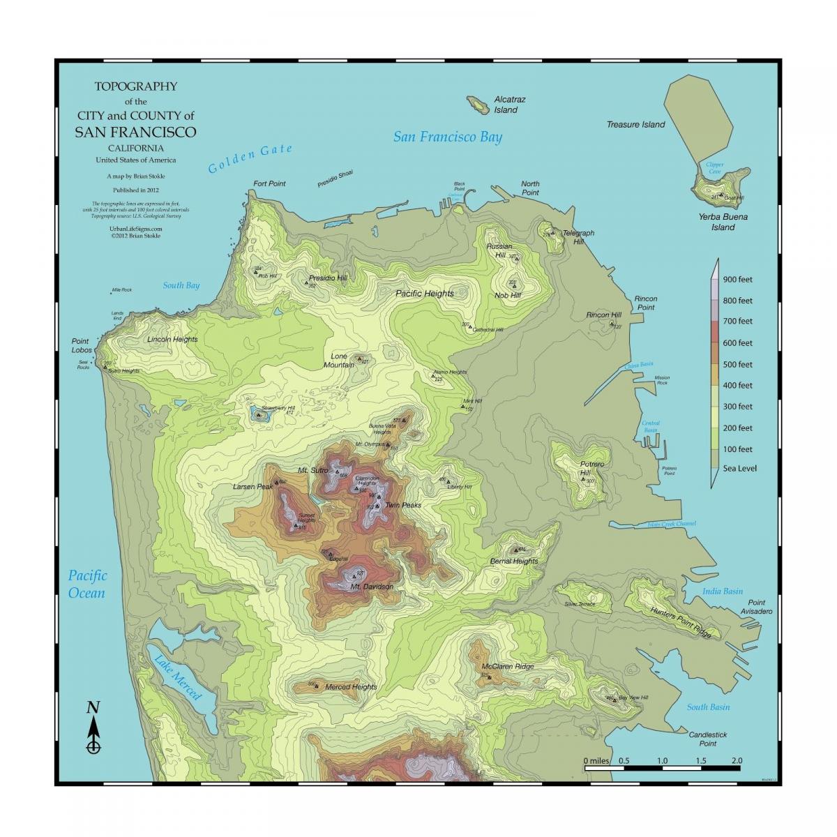 Kart San-Fransisko топо
