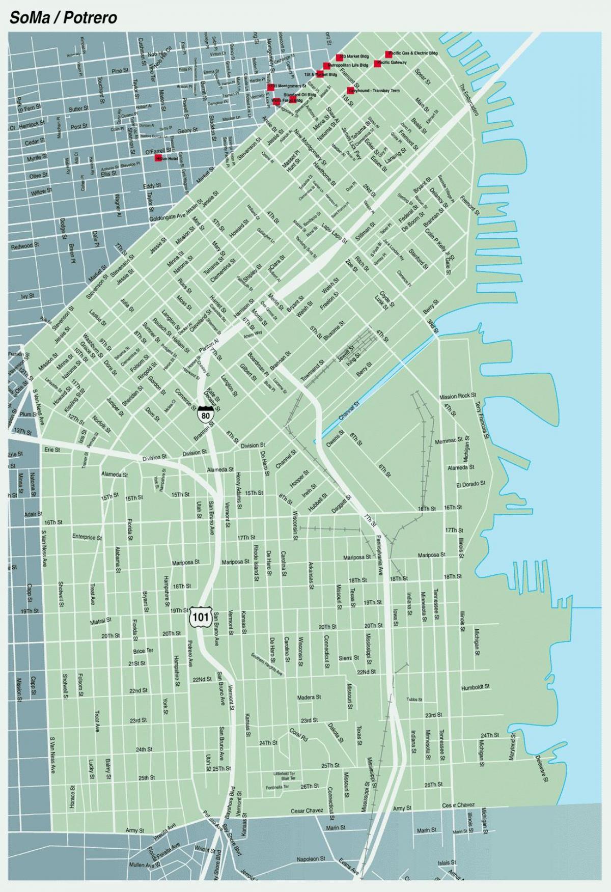 kart soma San-Fransiskoda