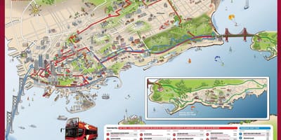 Avtobus turu San-Fransisko xəritə