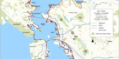 San Francisco Bay Trail xəritəsi