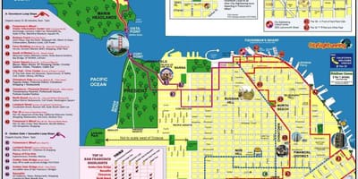 City tour şəhər San-Fransisko xəritə