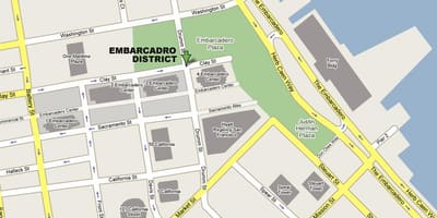 Kart Embarcadero San-Fransiskoda