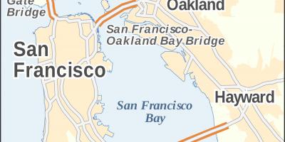 Kart San-Fransisko Golden gate bridge