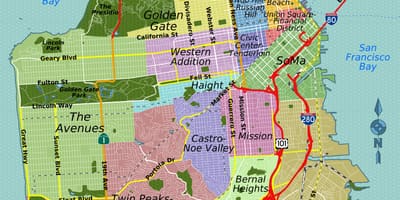 Kart küçə San-Fransisko şəhərində Kaliforniya
