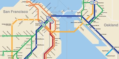 San-Fransisko metro xəritəsi