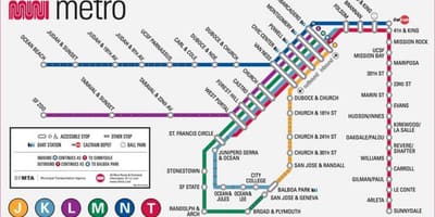 Metro San Francisco xəritəsi