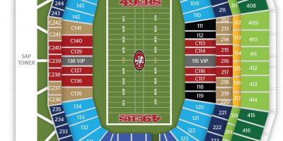Kart San Francisco 49ers bu stadionu 