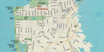 Kart San-Fransisko, əsas görməli yerləri