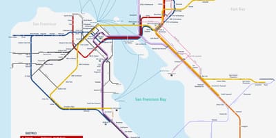 Metro San Francisco xəritəsi