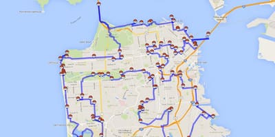 Kart San-Fransisko pokemon