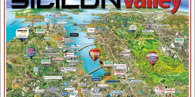 Zona silikon vadisi xəritə 