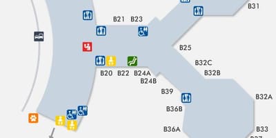 Terminal hava limanından San-Fransiskoda 1 xəritəsi