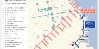 Kart San-Fransisko троллейбусный marşrut 
